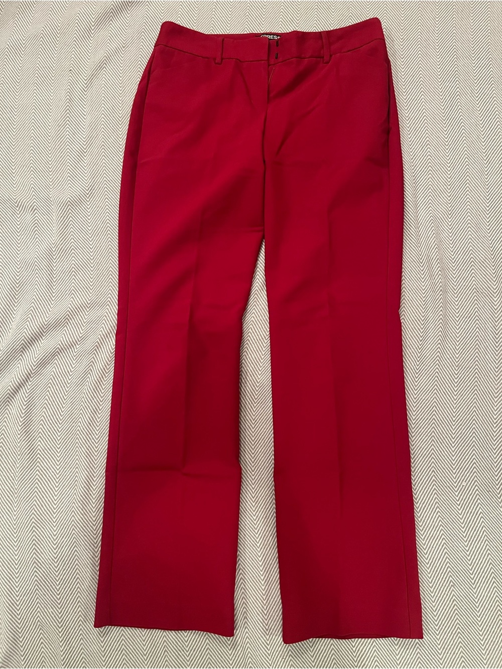 Express Women's Red Editor Dress Pants - 2S